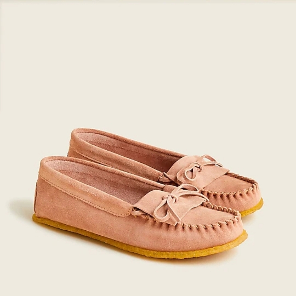 NWT JCrew Soft Unlined Suede Moccasin